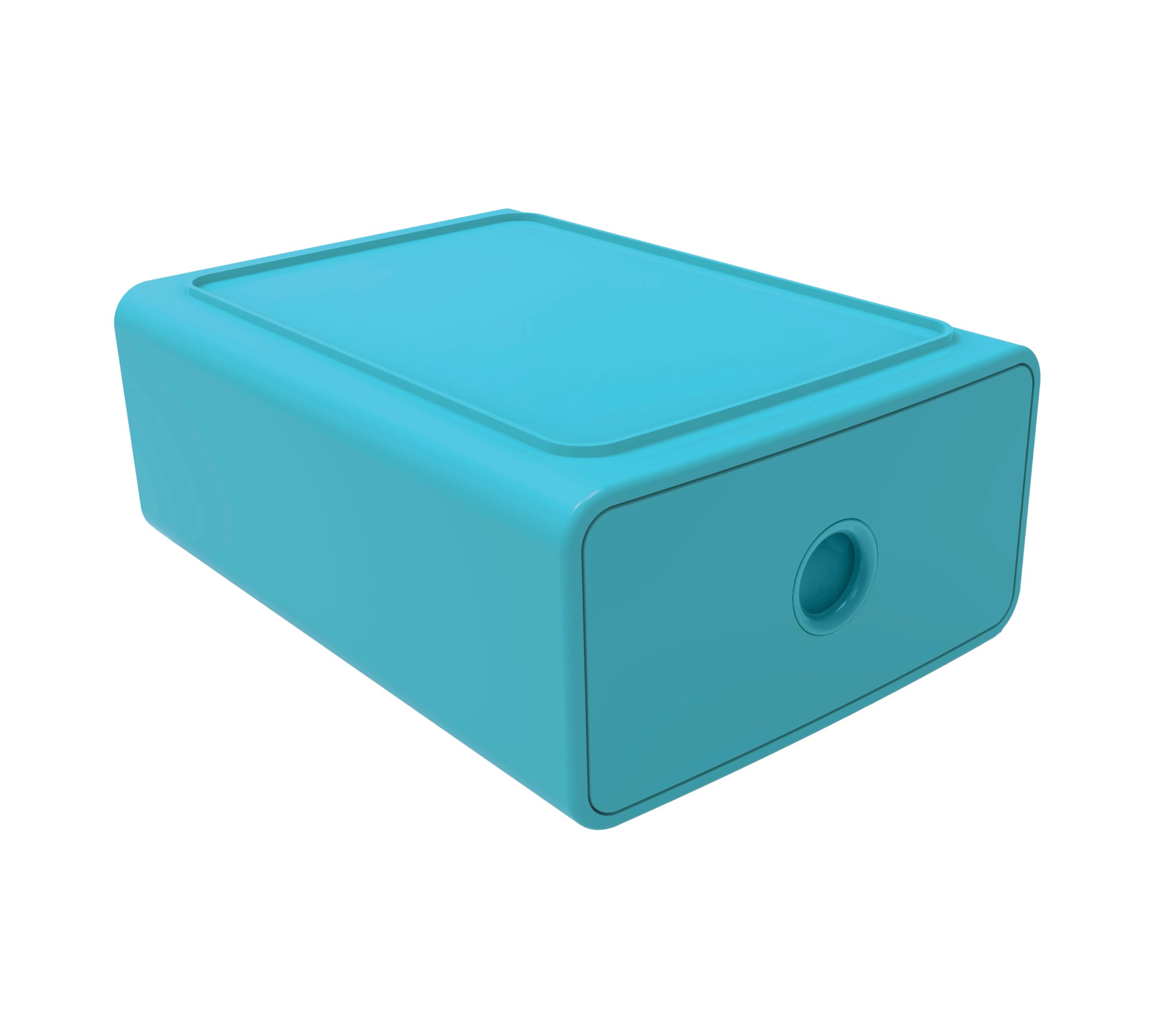 Exacompta - Réf. 315909D - Carton de 3 modules de classement Tiny Box 1 tiroir Pop N'Co superposable - Dimensions extérieures : Profondeur 19 x largeur 26,5 x Hauteur 10 cm - Assortis