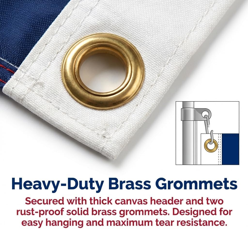 250th Anniversary USA Flag 1776-2026, 3x5 ft Embroidered Bennington Flag, 13 Colonies Betsy Ross Design, Heavy Duty Nylon with Brass Grommets, UV Resistant for Outdoor Historical Celebration (1776 and 2026 Flag)