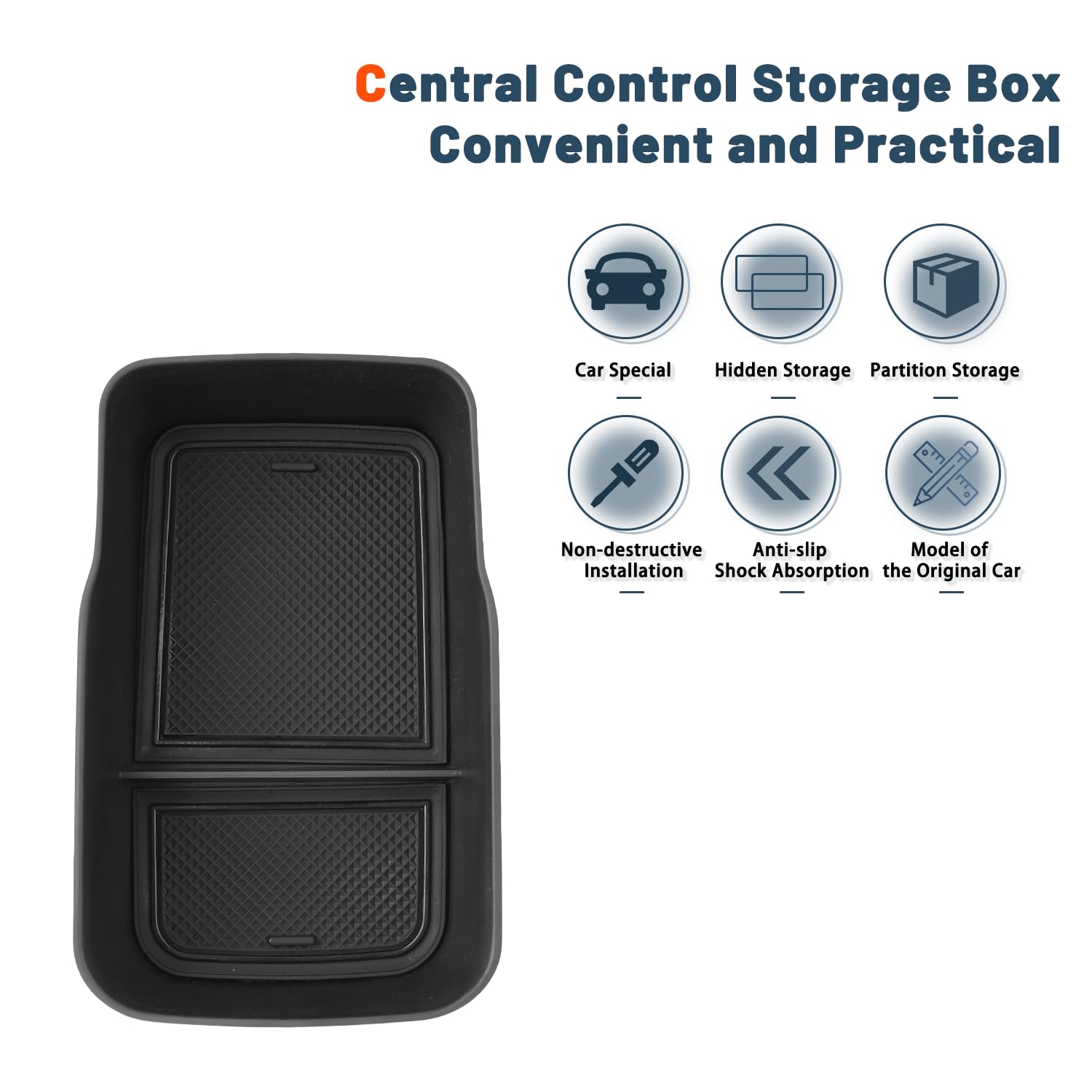 BIBIBO Mittelkonsole Organizer Für Jeep Avenger 2023-2025 - Praktische Aufbewahrungsbox Für Armlehne