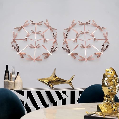 Miniatura 6 de 60 calcomanías 3D de libélula para decoración de pared, decoración de pared de libélula, calcomanías de pared para ventana de dormitorio, fiesta de