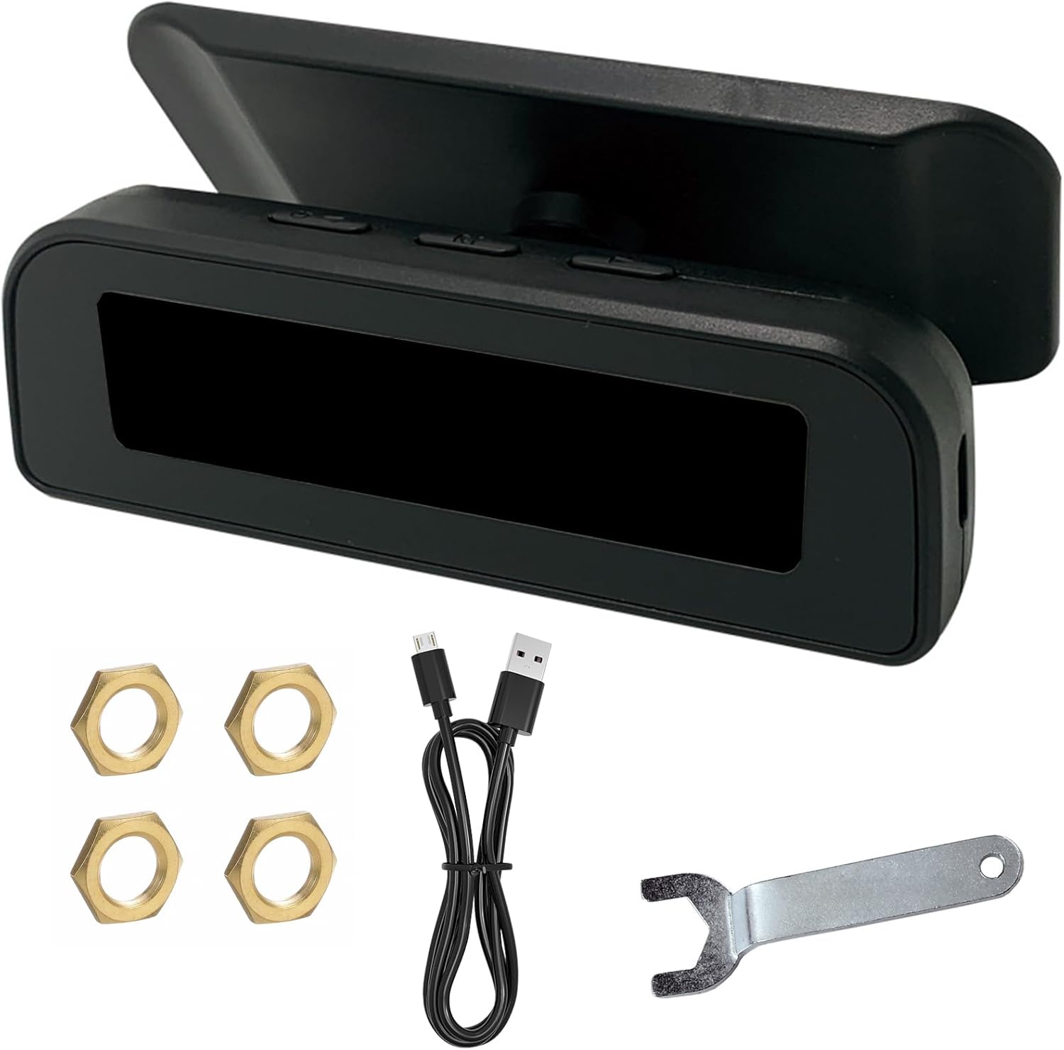 Tire Pressure Systems Solar Power USB Rechargeable Pressures Alerts for Camping Trailer Pressure Solar USB