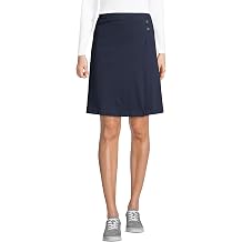 Lands End Uniform Solid Knit Skort Above The Knee Classic Navy Womens Regular 6