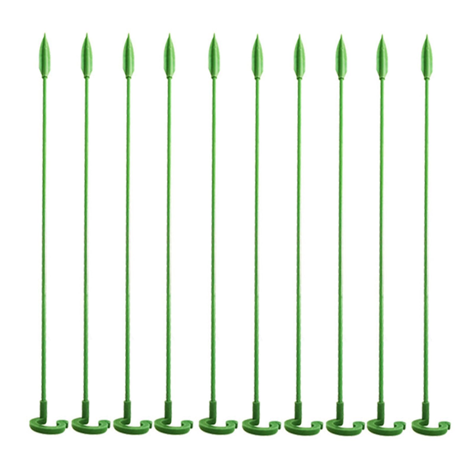 MALSSE 10Pcs Vertical Growth Plant Stakes for Indoor and Outdoor Plant Stabilizer for Climbing Tomato Stakes