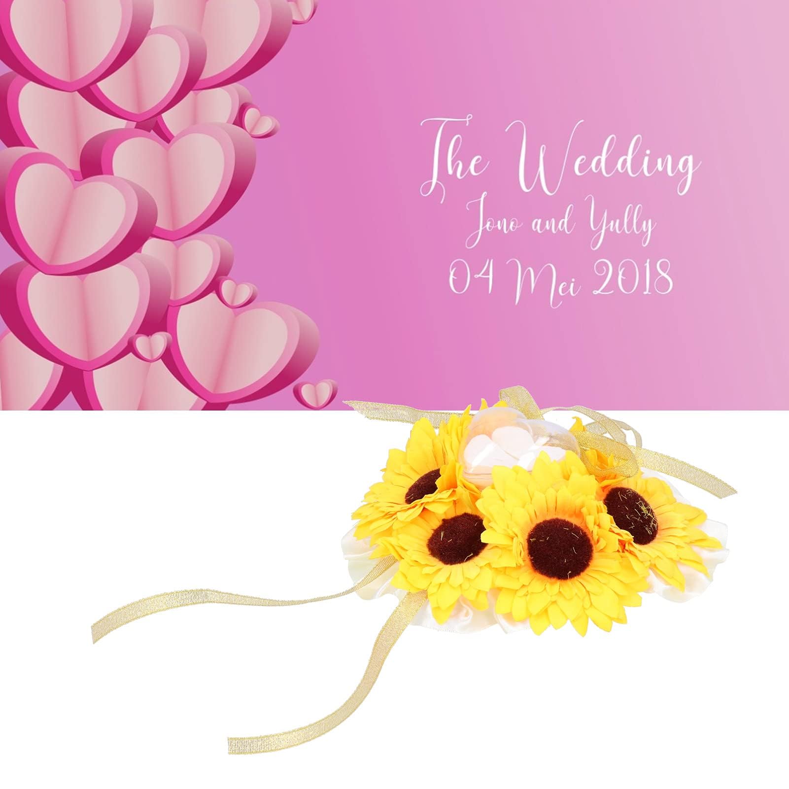 1 Pezzo Cuscino Portafedi A Forma Di Cuore Per Matrimoni Di 7 Heart Ring Box Favors Wedding Ring Pillow Flora Jewelry Case Wedding Accessories ﻿ P 39937215 - 13