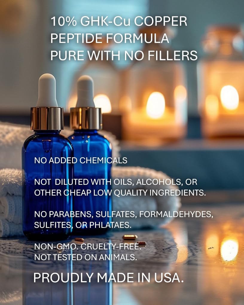Copper Peptides for Hair Growth - Ultrastrong 10% Copper Peptide Serum for Hair Liposomal 7x Absorption - MADE IN USA - Image 5