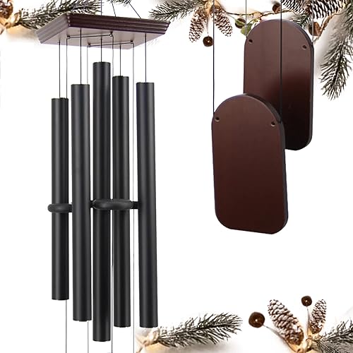 Campanillas de viento extragrandes para tono profundo exterior, melodía calmante afinada al aire libre, carillón de viento grande de 48 pulgadas,