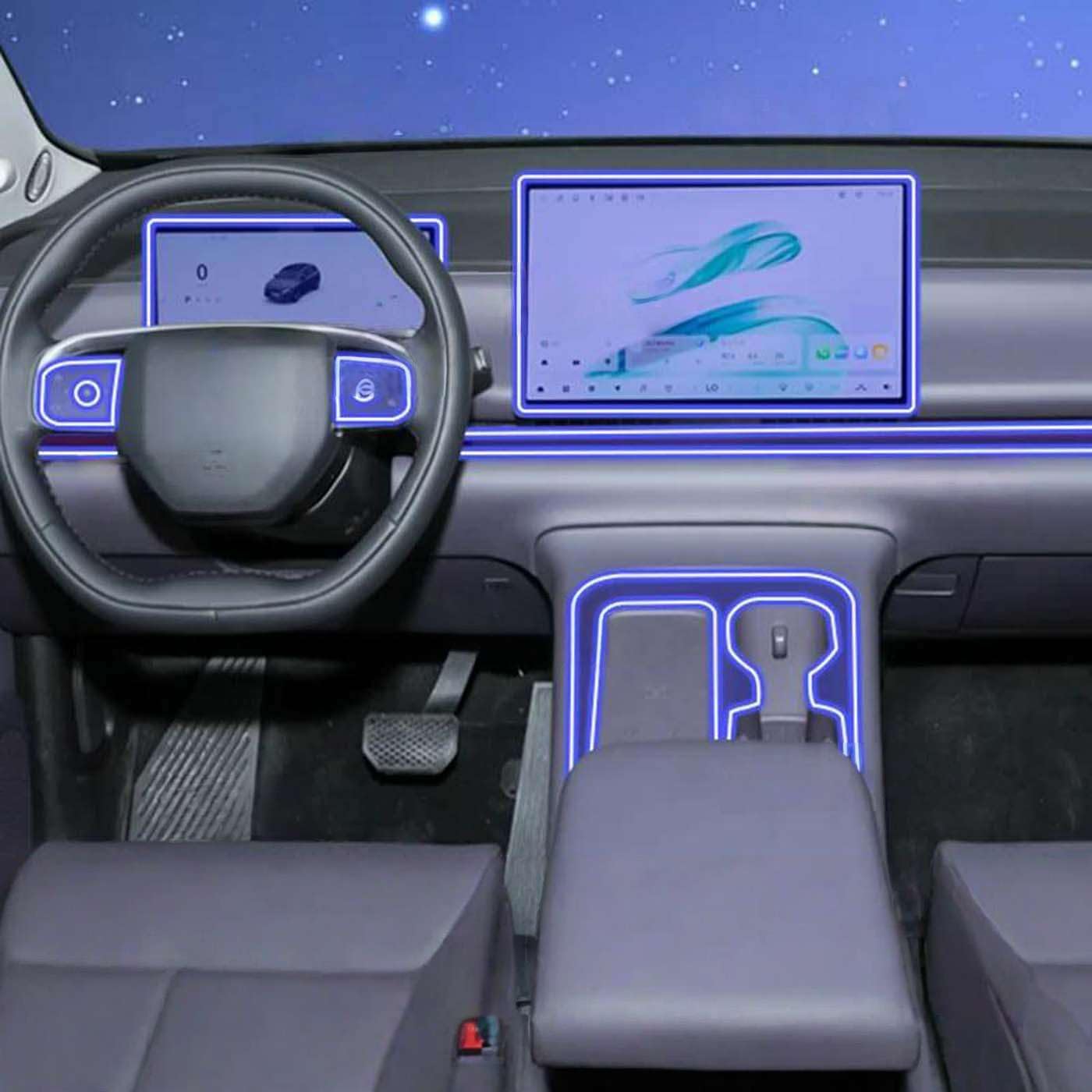 Car Interior Panel Dashboard Center Console Anti-Scratch Protective, for LEAPMOTOR C10 2025 Film Accessories Sticker
