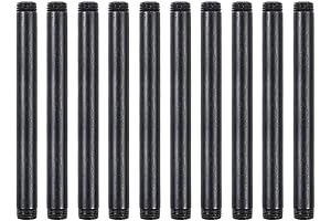 10 Pack 1/2 Inches x 8 Inches Funny Pipe Fittings, DIY Steampunk Industrial Vintage Style.