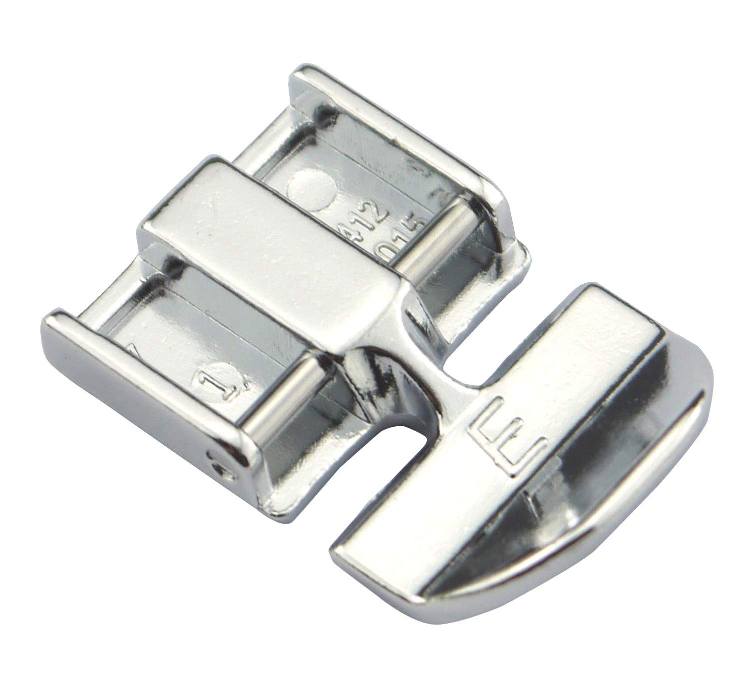ZIGZAGSTORM 4128015-45 Snap on Zipper Presser Foot (E) for Viking D,1,2,3,4,5,6,7 Sewing Machine ALT:4123226-01, 4123805-45, 4123805-01 4128015-45