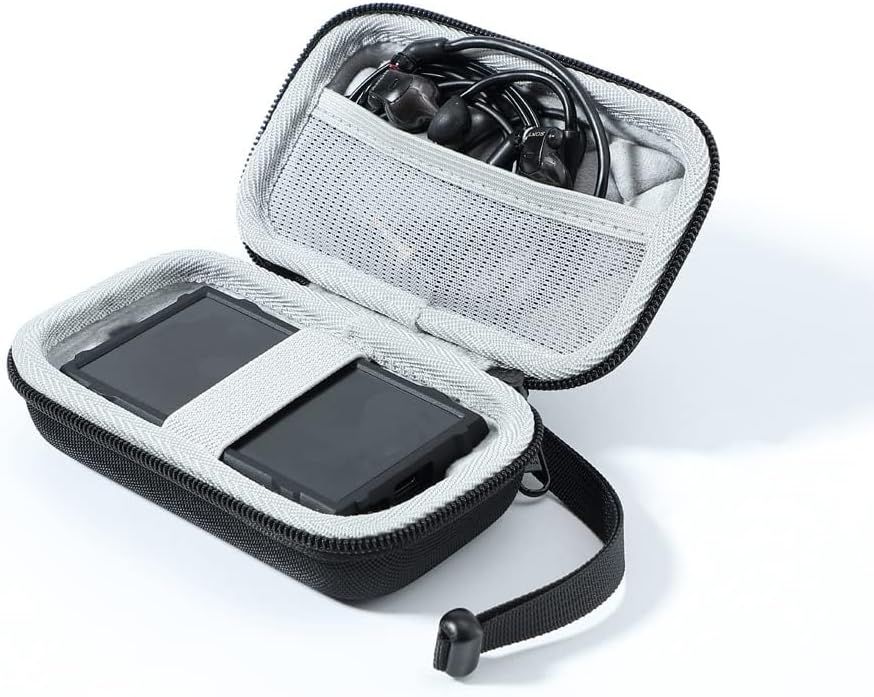 Protective Shell Carrying Case Storage Box Bag for Sony Walkman NW-A306 NW-A307 NW-A105 A105HN A106 A106HN NW-A55HN A56HN A57HN A55 A56 A45 A35 (Black)