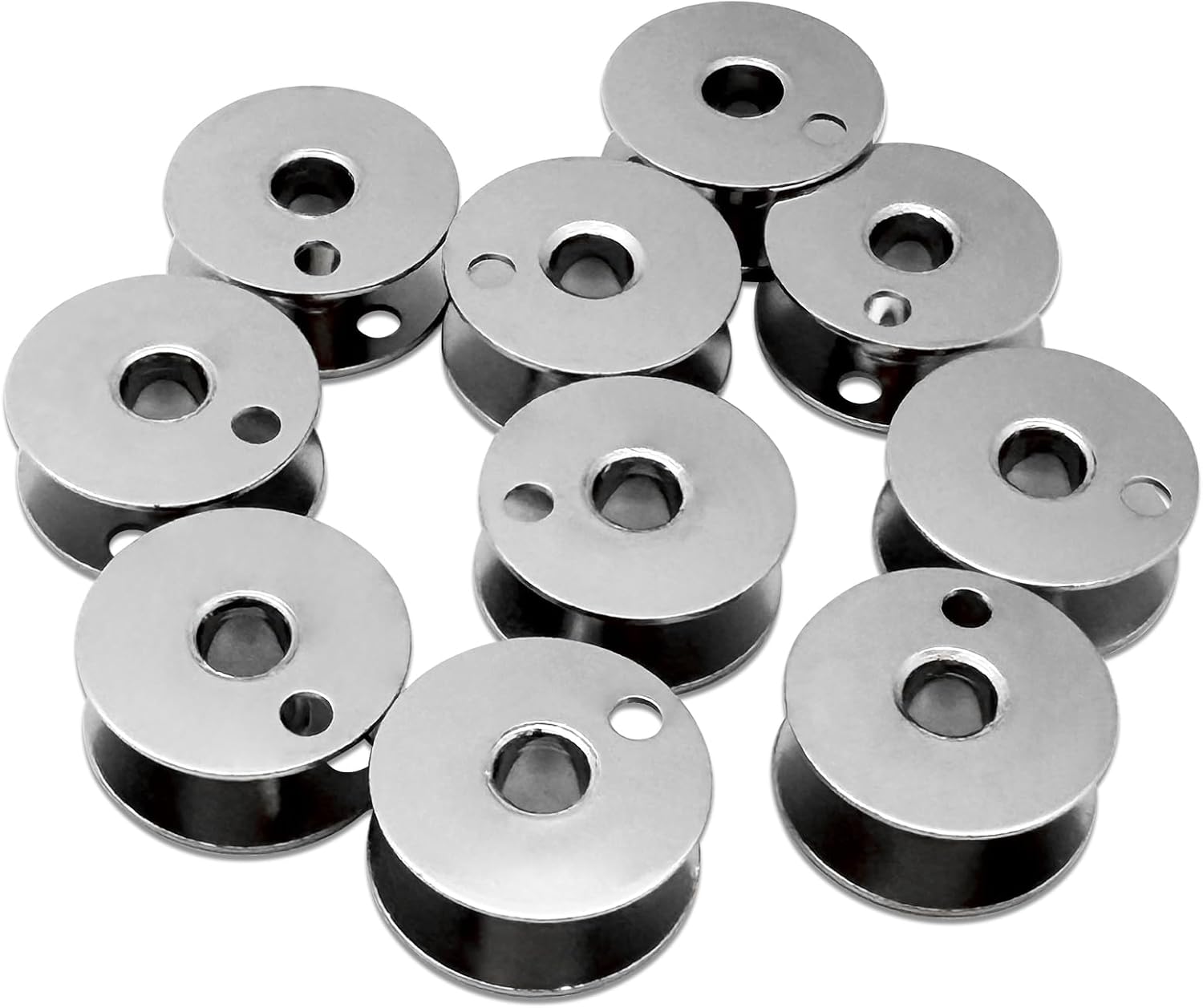 ZhXu Shuo 10 PCS Steel Bobbins #203470 Fits for Singer 111W 212W JUKI LU-562 + CONSEW 225 226RB 227 (10 PCS)