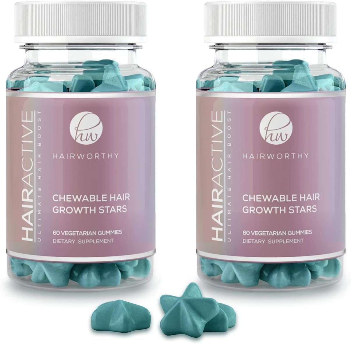 Hair Vitamins | Hair Growth Vitamins | Hair chewables for Growth and Hair Loss | Hair Gummies | Hair Supplements for Women | Hair Gummies for Hair Growth (2 Months Supply, Mixed Berry)