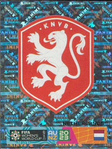2023 Panini FIFA Women's World Cup Stickers #343 Team Logo Netherlands Mini Sticker Soccer Futbol Trading Card