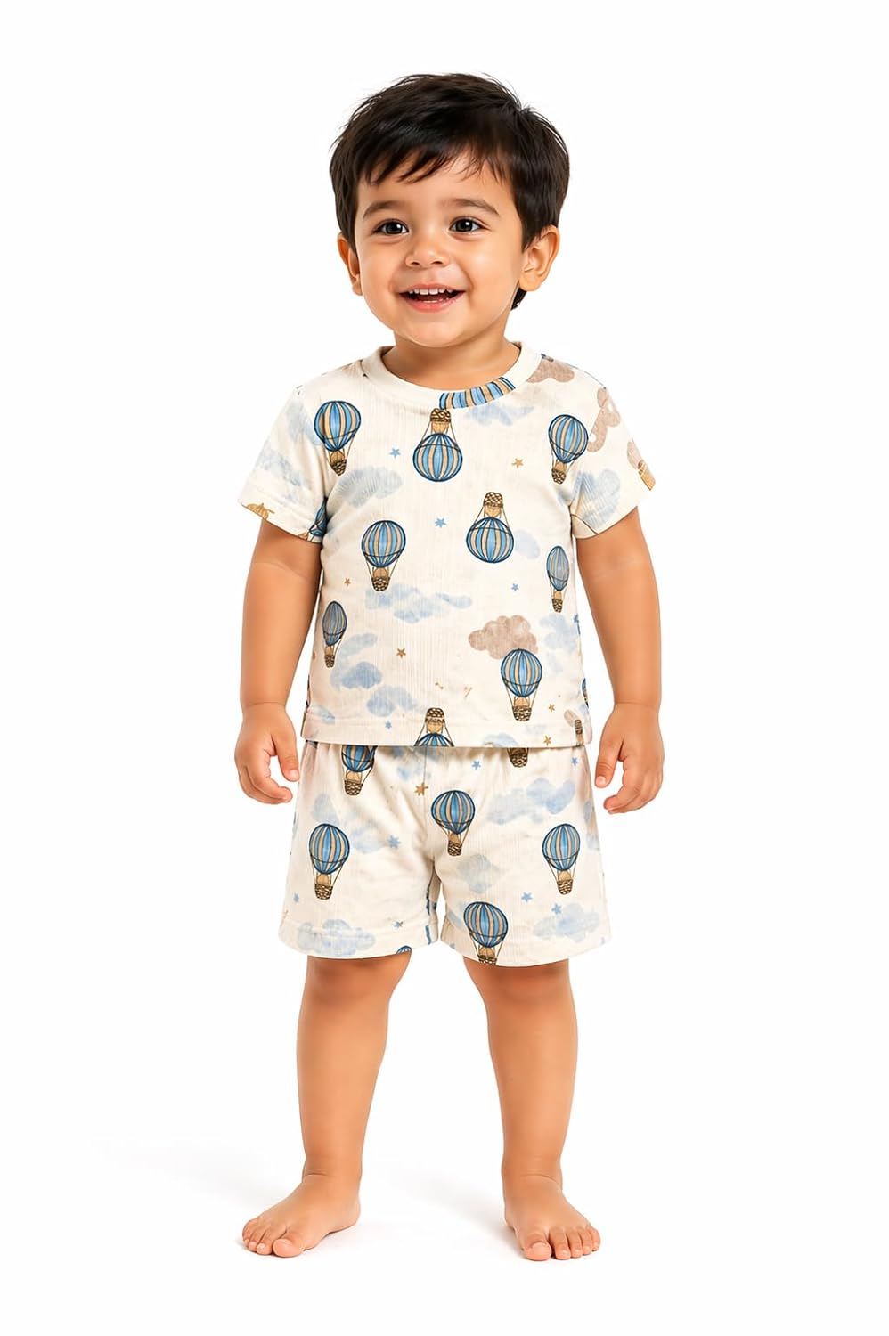 Baby Boys & Girls Hot Air Balloon Print Cotton T-Shirt & Shorts Set – Soft Summer Outfit - Review, Price and Buying Guide