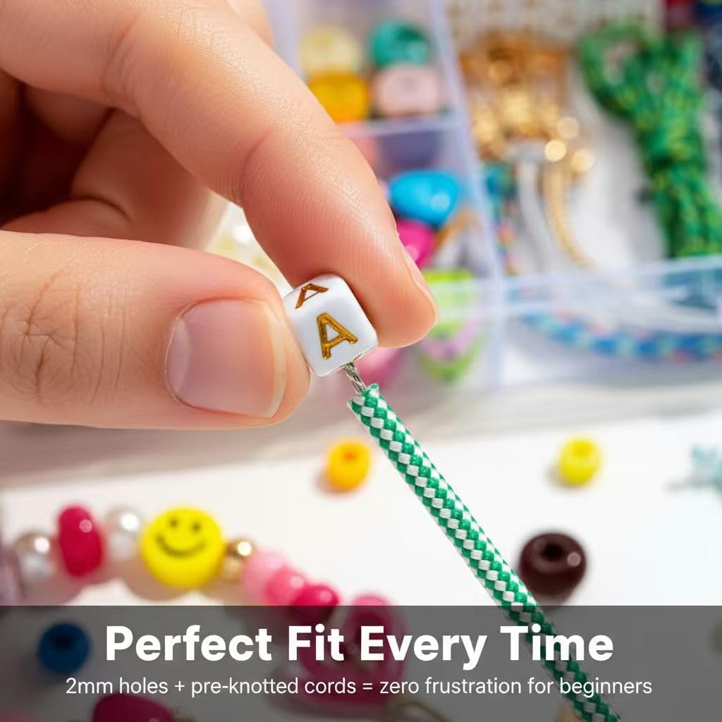 Xenothryxal 421PCS Beaded Keychain Making Kit for Women, DIY Bag Charm Kit with Acrylic Heart Flower Alphabet Beads Key Chain Supplies, Personalized Alphabet A-Z Name Making Kit Gifts