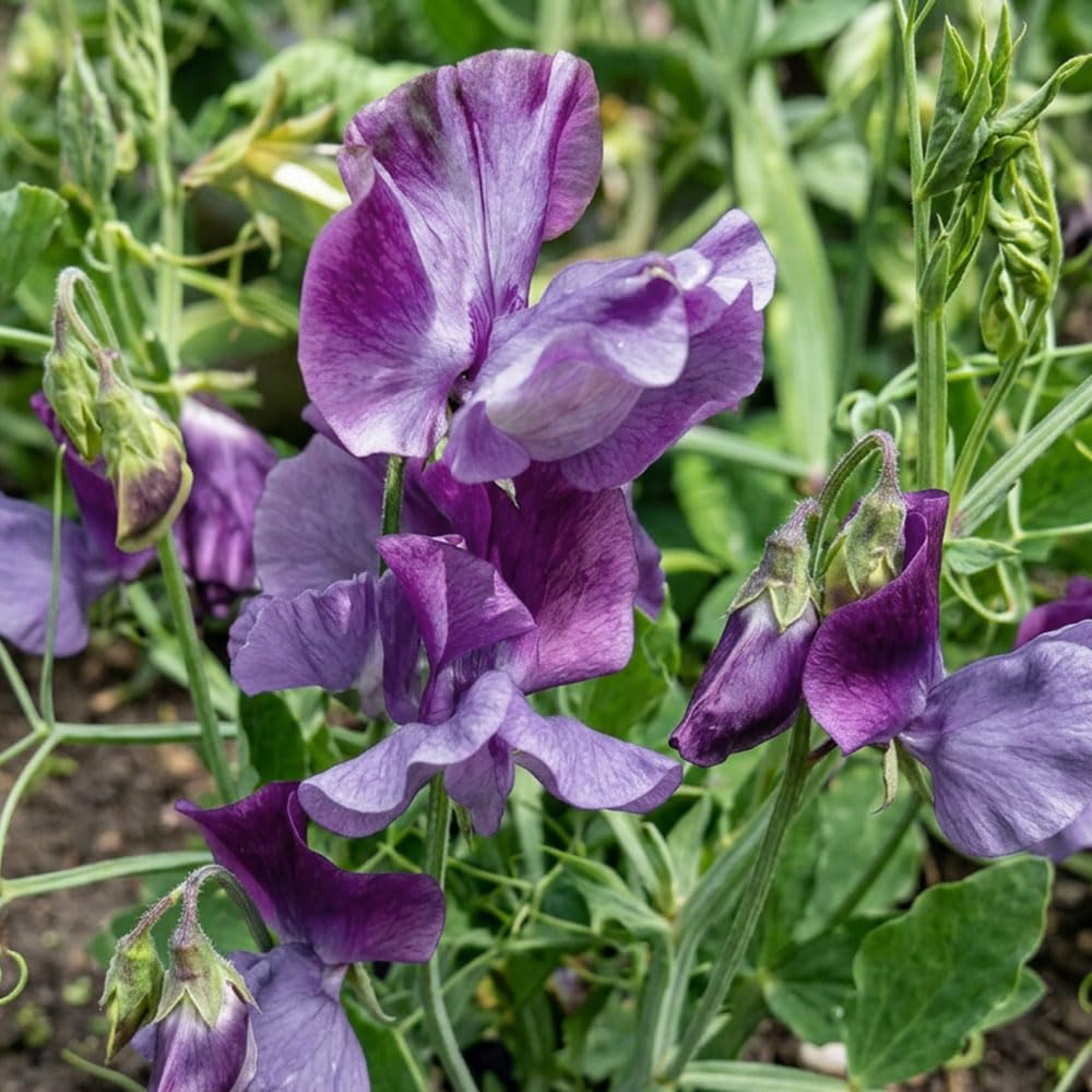 Sweet Pea Blue Velvet Seeds – Deep Blue Ruffled Fragrant Flowers – Tall Climbing Hardy Annual 2.25m – Ideal for Cutting & Garden Trellis