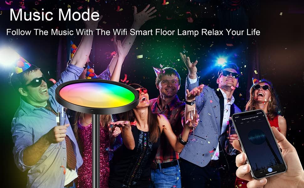 Family using voice control with Alexa and Google Assistant for the smart lamp