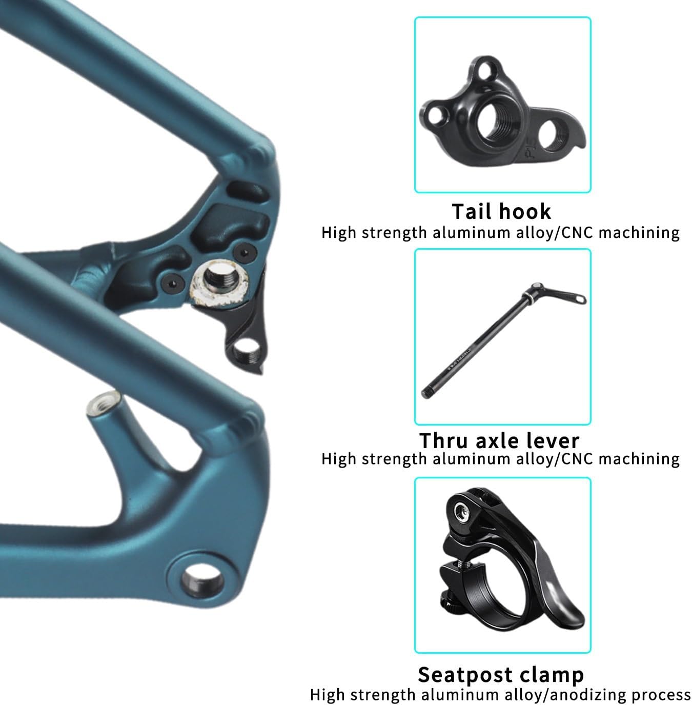 Aluminum Alloy Mountain Bike Frame 29er Disc Brake XC Hardtail Bicycle Frames 148mm Thru Axle Frameset Internal Routing