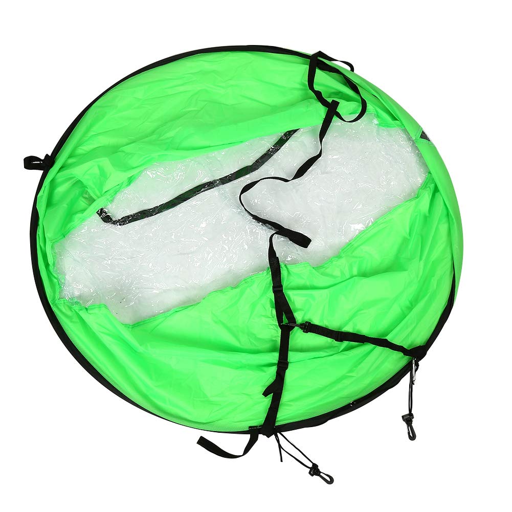 RiToEasysports Pagaie à Vent Pliable pour Kayak, Voile de Planche 3 Couleurs 108 Cm avec Fenêtre Transparente et Sac de Rangement pour Kayak, Bateau, Voilier, canoë