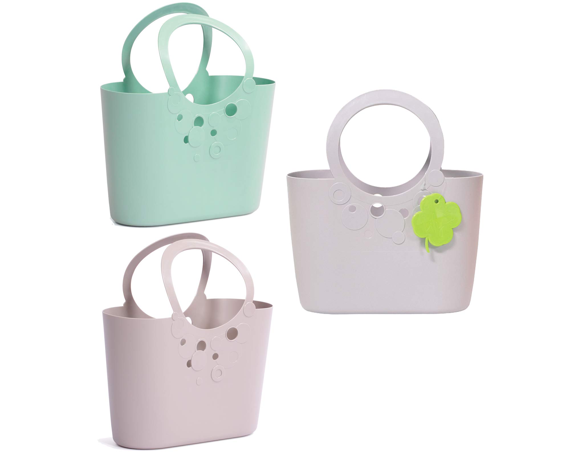 Urbnliving Sage 300Ml Flexible Plastic Handbag Shaped Hanging Plant Flower Planting Planter Grow Bag (Sage)