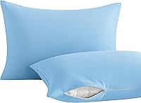 Vista 28 de NTBAY Paquete de 2 almohadas para niños pequeños con fundas de almohada, alternativa al plumón de algodón suave de 13 x 18 pulgadas, almohada