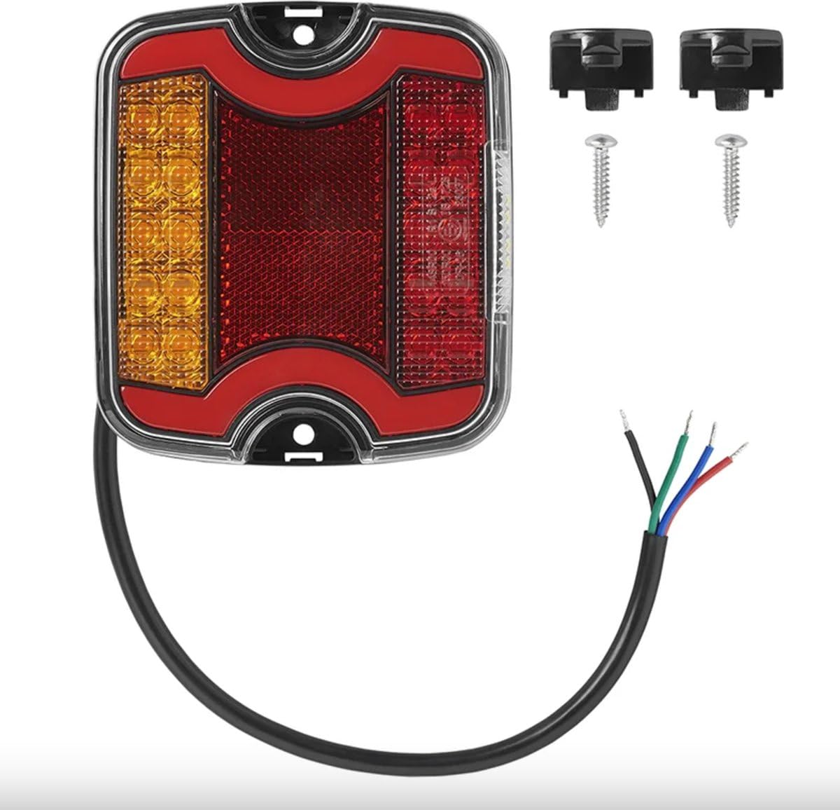 ProPlus Tylne światło lewe 4-funkcyjne, 105 x 95 mm, LED + GLOW, tylne światło przyczepy