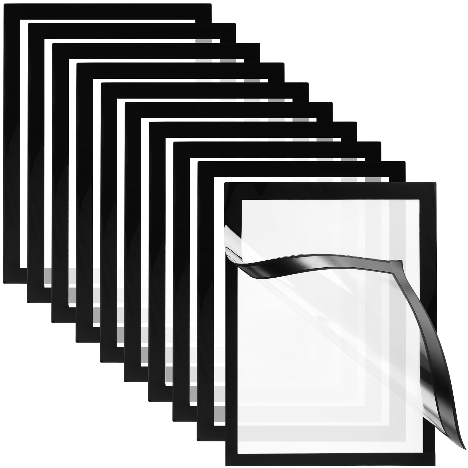 10 Stück Diamond Painting Rahmen 30x40 cm, Magnetische Bilderrahmen Schwarz Selbstklebend Bilderrahmen für Diamant Malerei, Kunstgemälden und Wanddekoration