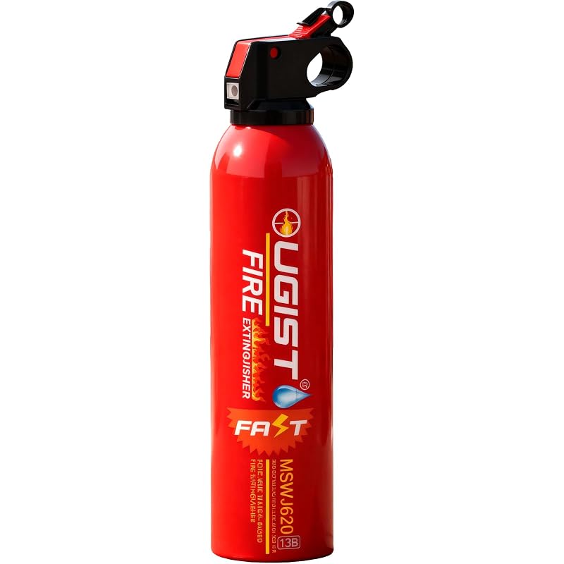 Extintor de incêndio portátil Ougist à base de água para casa, carro e camping, 21 oz, vermelho, 1 unidade