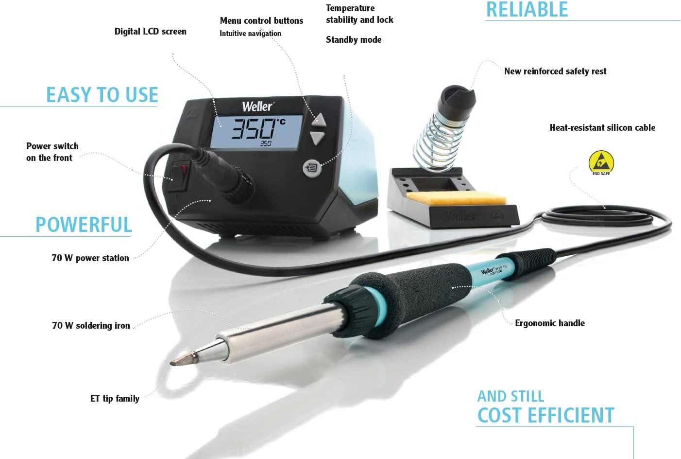 Weller WE 1010 Features Diagram