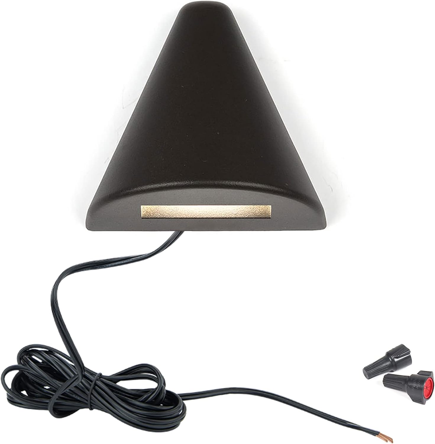 WAC Landscape Lighting, Cone LED 12V Deck and Patio Light 3000K Warm Built-in LED in Solid Brass Coated with Bronze