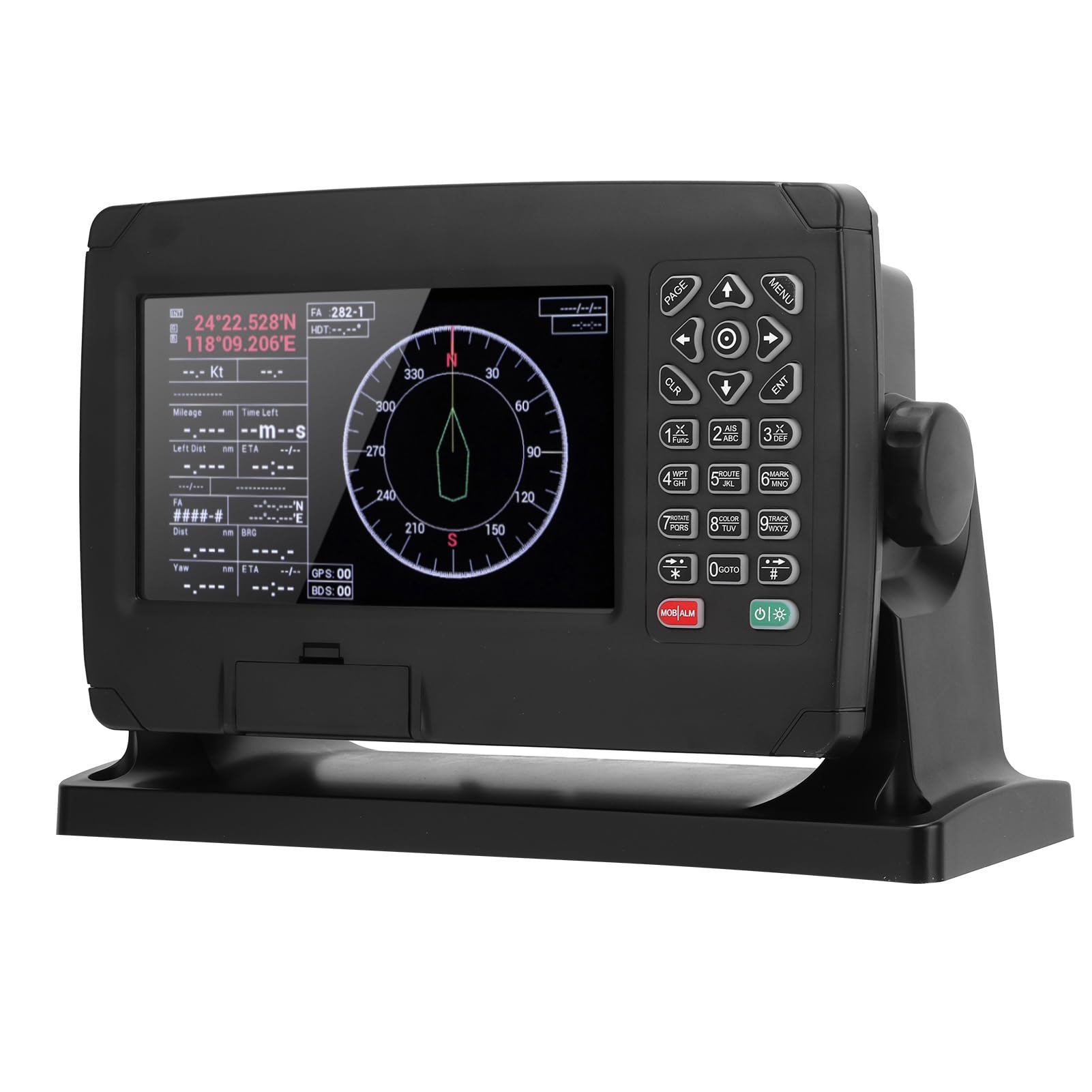 Klatata GPS Chart Plotter Transponder di navigatore satellitare con antenna GNSS a doppia mappa IPX6 per barca marina