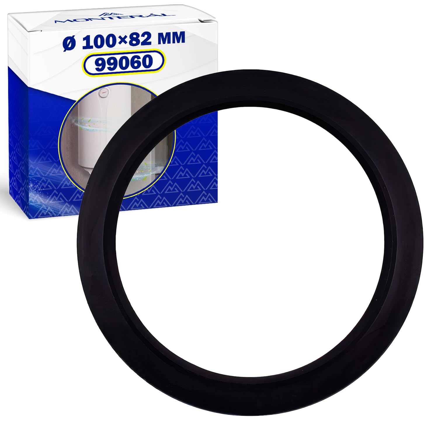 Flange Gasket for Water Heater diameter 100x82 mm with the Original Code 099060 for Atlantic - MONTERAL, Black