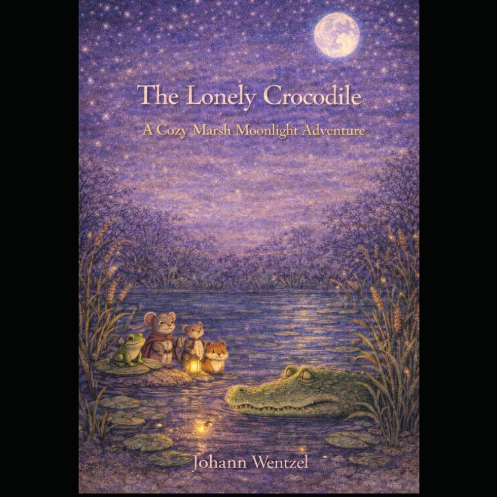 The Lonely Crocodile: A Cozy Marsh Moonlight Adventure