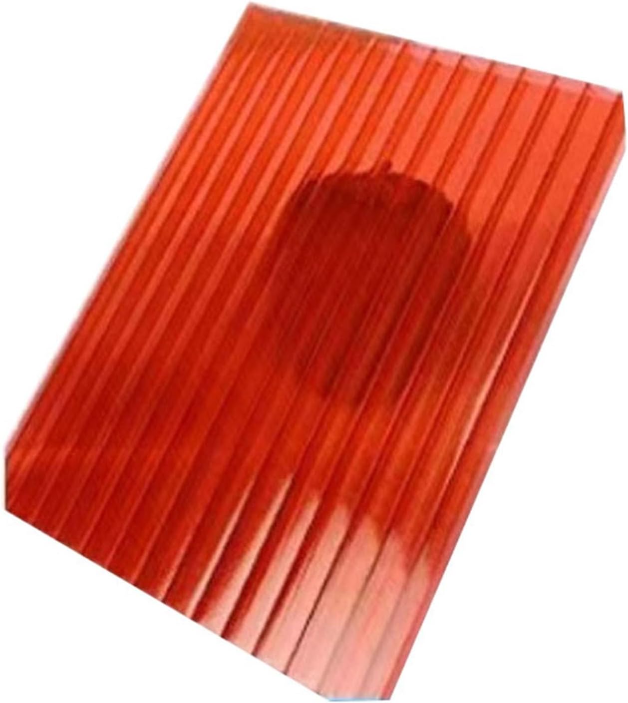 24-Piece Polycarbonate Greenhouse Double Wall Panels, Reinforced Transparent - Suitable for Outdoor Greenhouses(Red,100X50cm-8mm)