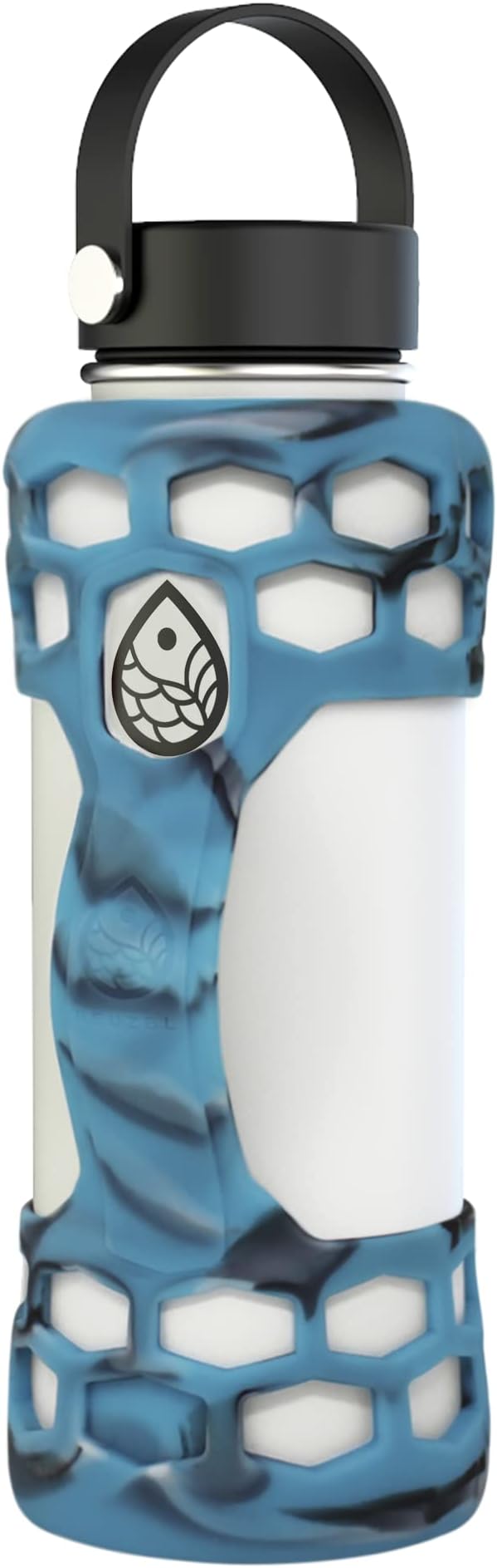 REUZBL Bottle Bumper Silicone Boot Sleeve Protector with Handle Compatible with 32oz Double-Wall Vacuum Insulated Stainless Steel Water Bottles