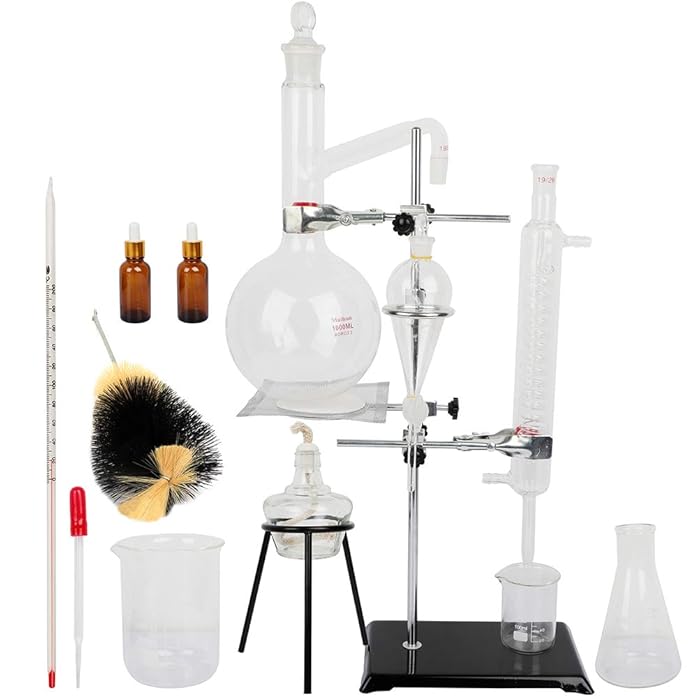 Buy 1000ML Lab Distillation Apparatus with Flask Essential Oil