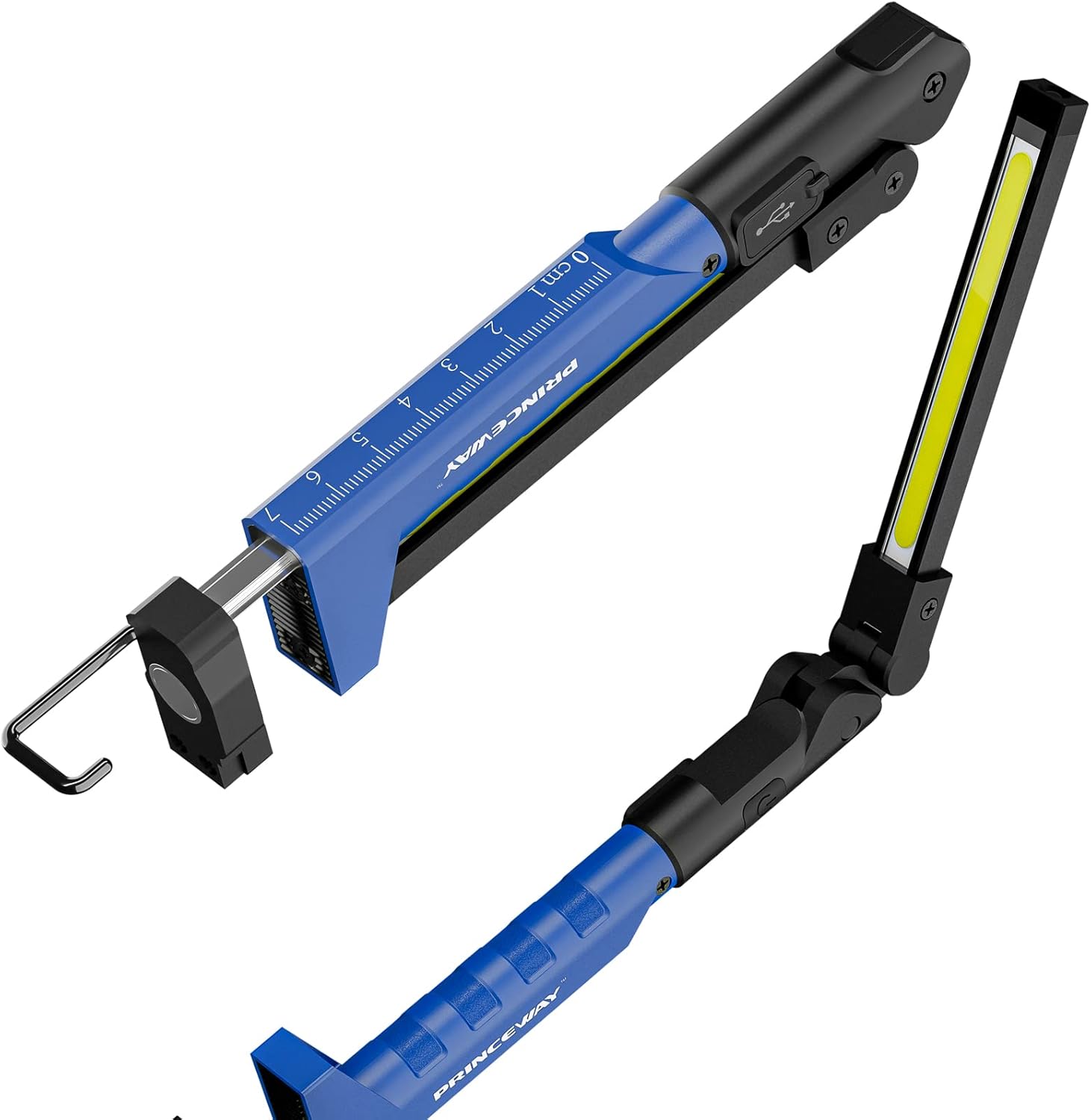 PRINCEWAY Portable LED Work Light, Rechargeable COB LED Pocket