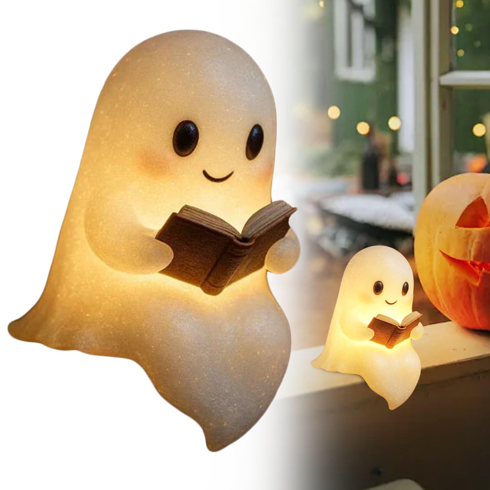 Statua fantasma di Halloween, piccola scultura spettrale per ingresso