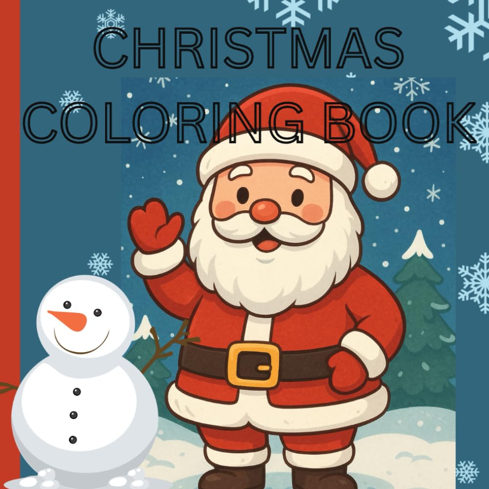 Christmas Coloring Book: 40 Coloring pages with festive designs