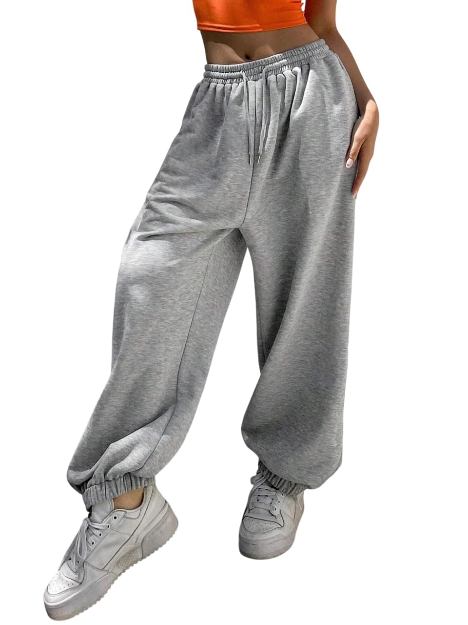 progeny AFT Torpedo Solid Cotton Blend Women Athleisure Track Pant Lounge Wear-picture-52
