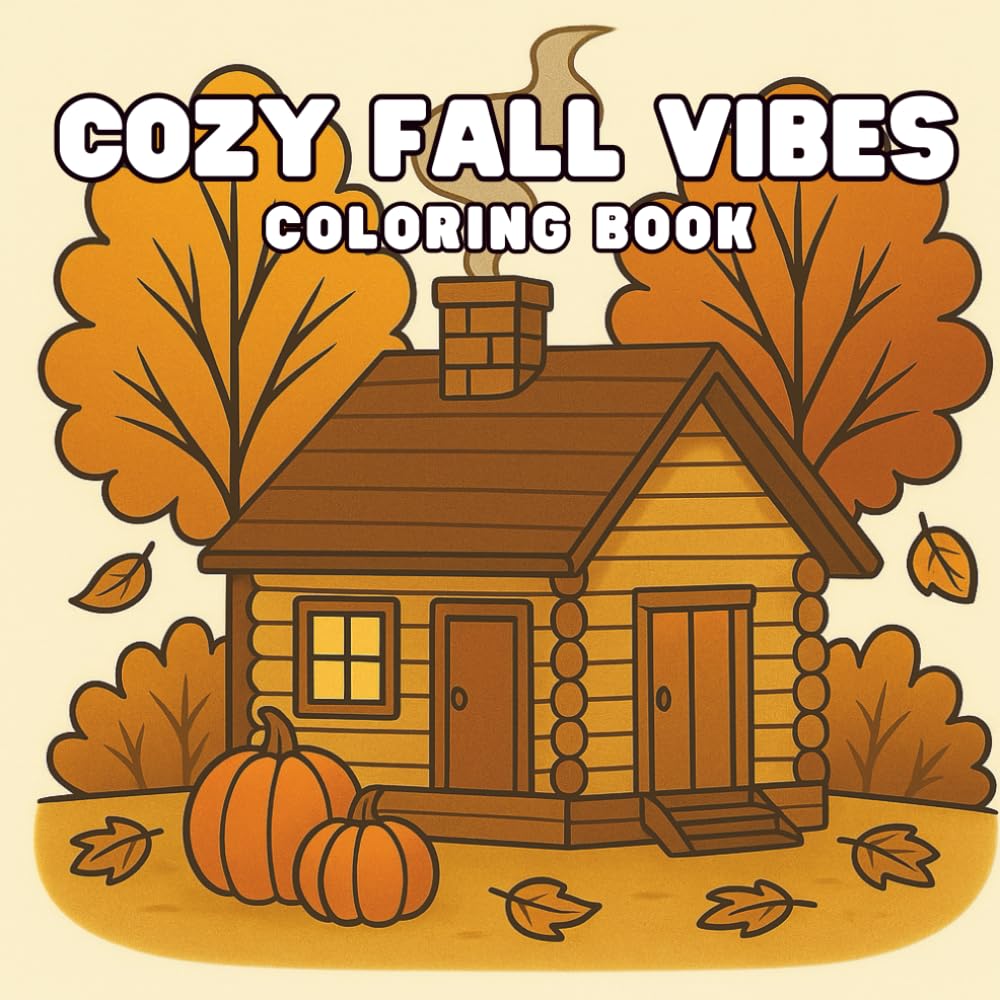 Cozy Fall Vibes: Autumn Hygge | Bold and Easy Coloring Book for Seniors, Adults, Teens, and Kids (Cozy Vibes)