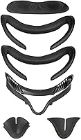 Vista 1 de Oculus Quest 2 Facial Interface Bracket Leather Eye Cover 6 Sets (Black)