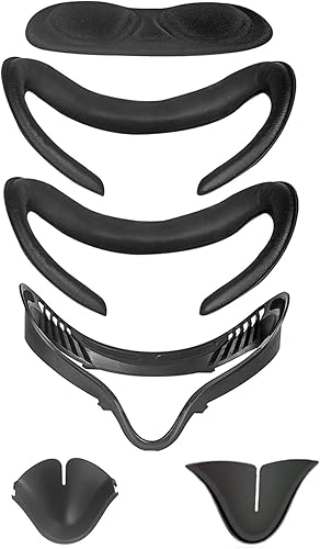 Oculus Quest 2 Facial Interface Bracket Leather Eye Cover 6 Sets (Black)