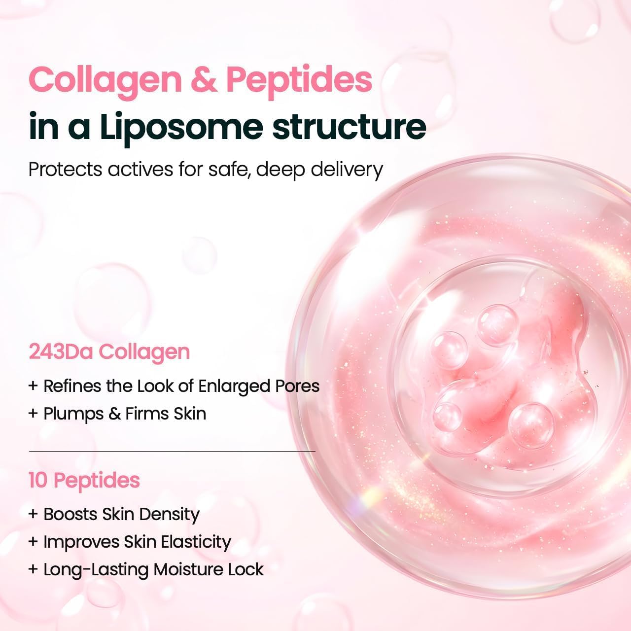 BIODANCE Collagen Peptide Lipsome Bubble Booster, Micro-Bubble Foam Essence for Elasticity and Plumping, Hydration & Skin Prep Boost, Korean Skin Care | 3.21 fl.oz