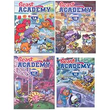 Beast Academy Grade 1 Math Guide and Practice Combined Volume Complete 4 Books Set - Math 1A, Math 1B, Math 1C, Math 1D
