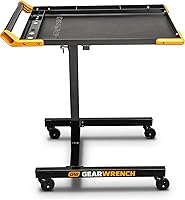 GEARWRENCH 83166 Adjustable Height Mobile Work Table 35-48" 125 lb Capacity Garage Shop Cart