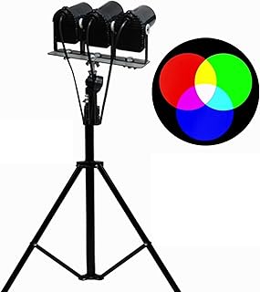 COYEUX Lámpara de Tres Colores primarios, lámpara de demostración de Tres Colores primarios RGB, Soporte y Cuerpo de lámpara Ajustable, Instrumento científico de Herramientas experimentales