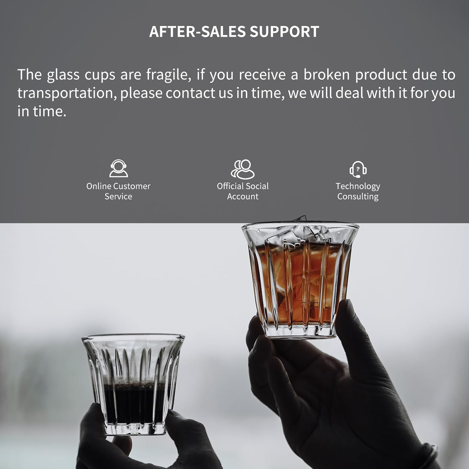 MHW-3BOMBER Shot Glasses Set of 6 Small Glass Cups 3OZ Latte Glasses for Espresso, Whiskey, Vodka, Spirits & Liquors G6190-OS