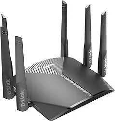 D-Link Roteador WiFi AC3000 Mesh Smart Internet Network Voice Control, MU-MIMO Tri Band Gigabit Gaming Mesh (DIR-3040-US)
