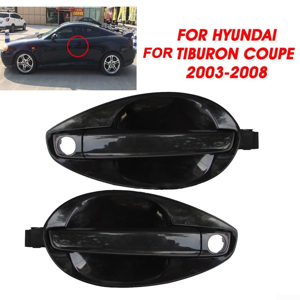 GLOBALHUT Per for Hyundai Coupe Maniglia Porta Set 2PCS per 2003 2008 Modelli, Prestazioni Affidabili & Look Elegante